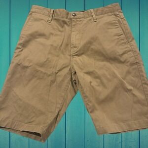 Volcom Shorts Mens Size 32 Stone Surf Skate Black Flat Front Casual Chino